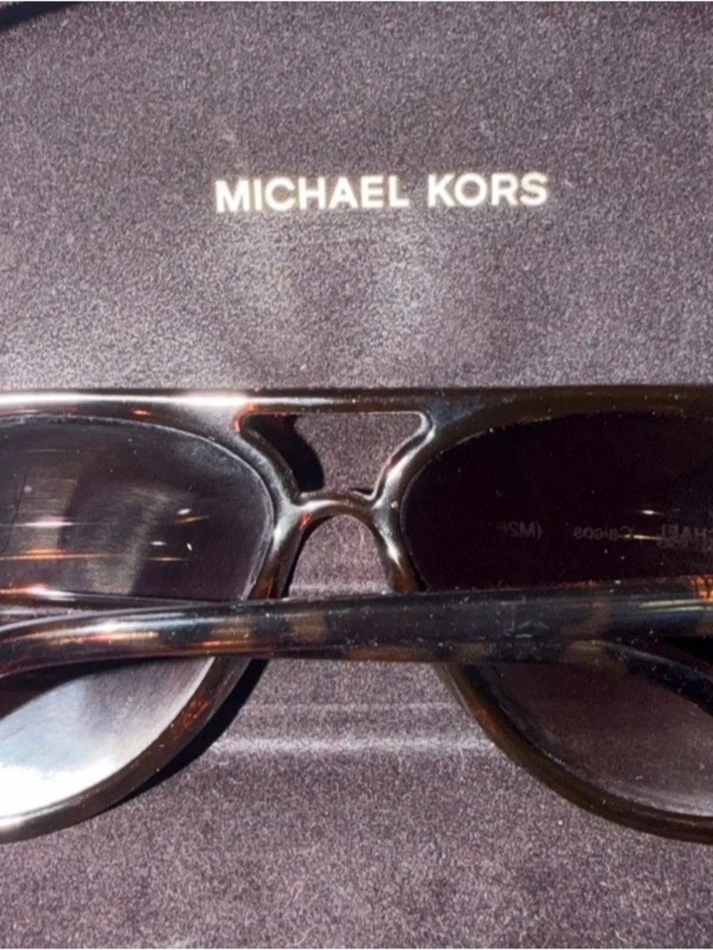 Michael Kors Caicos Brown Aviator Sunglasses. (Women)